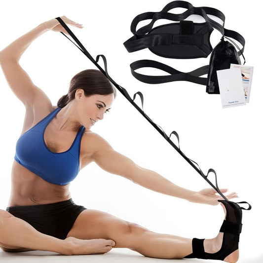 Banda yoga para estiramiento de  piernas