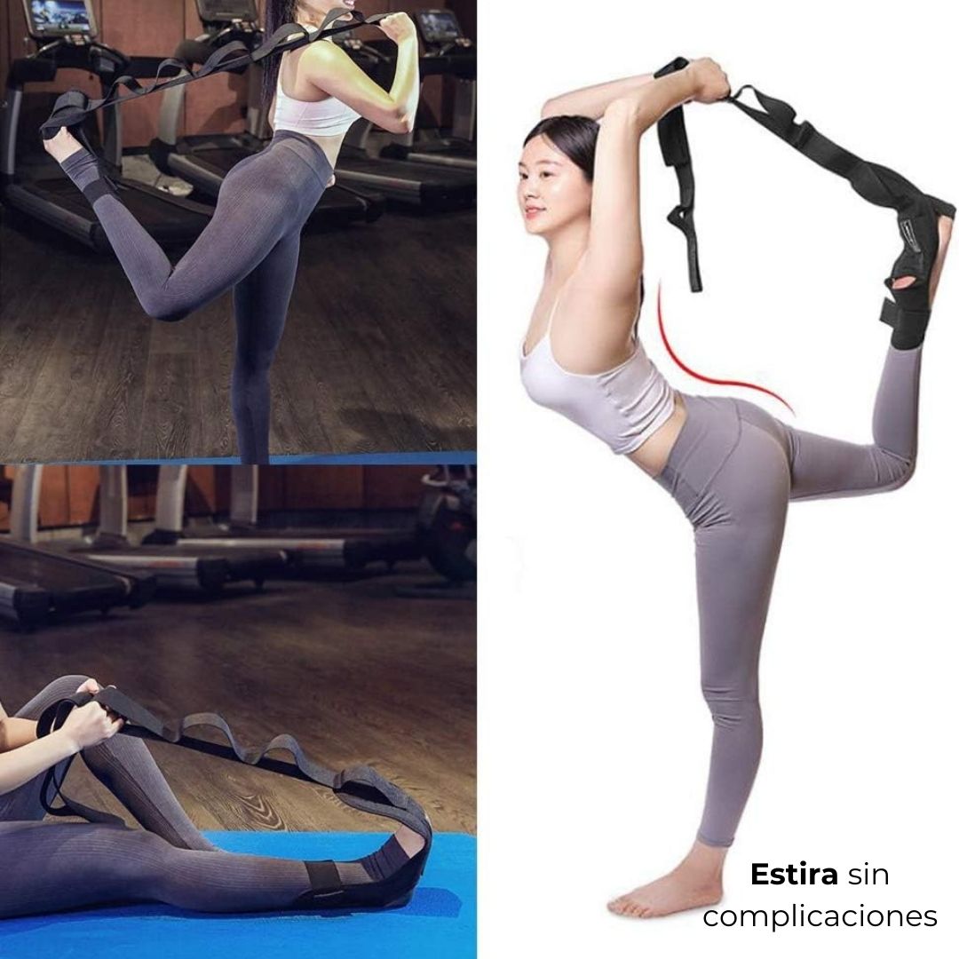 Banda yoga para estiramiento de  piernas