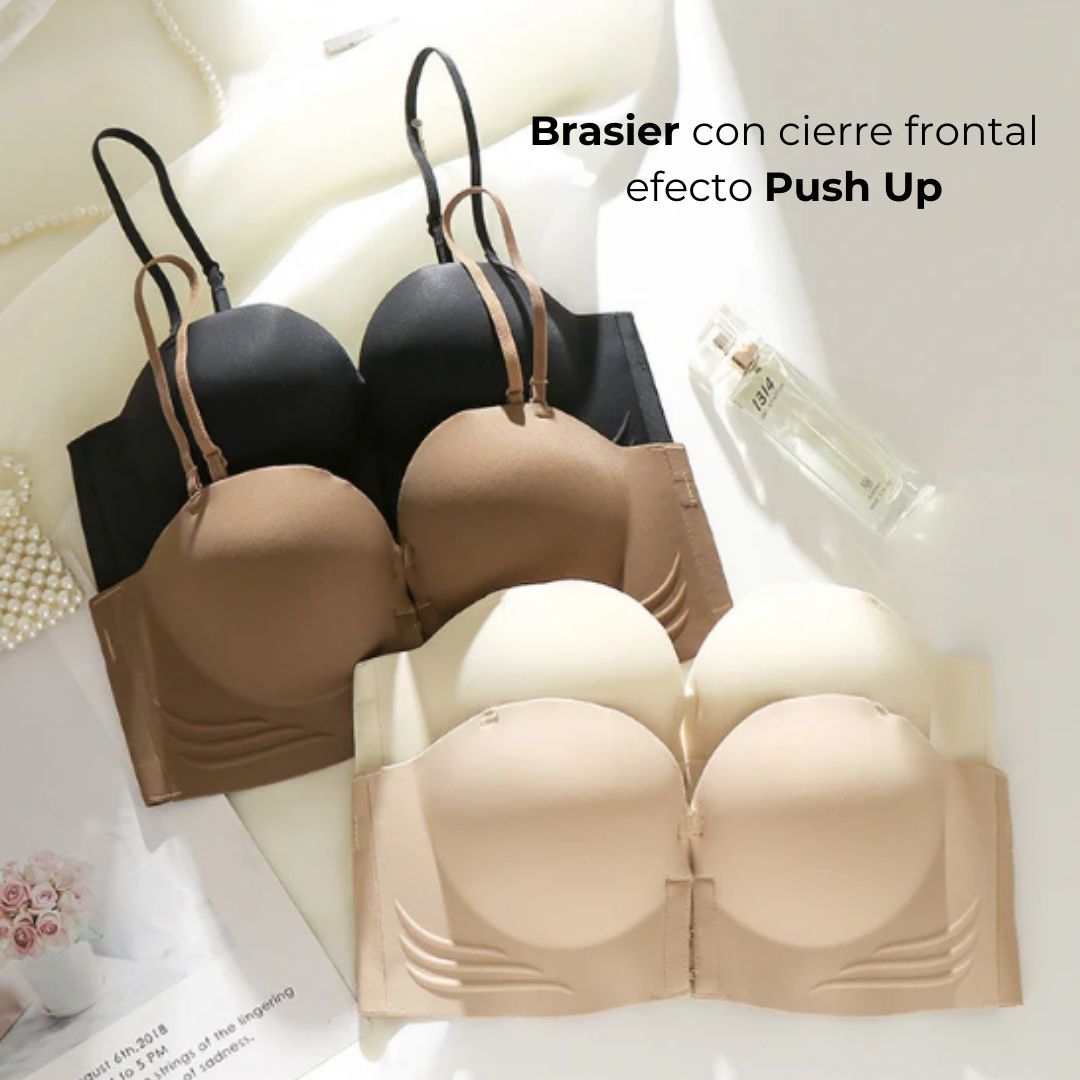 Brasier con cierre frontal efecto Push Up