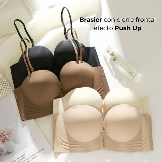 Brasier con cierre frontal efecto Push Up
