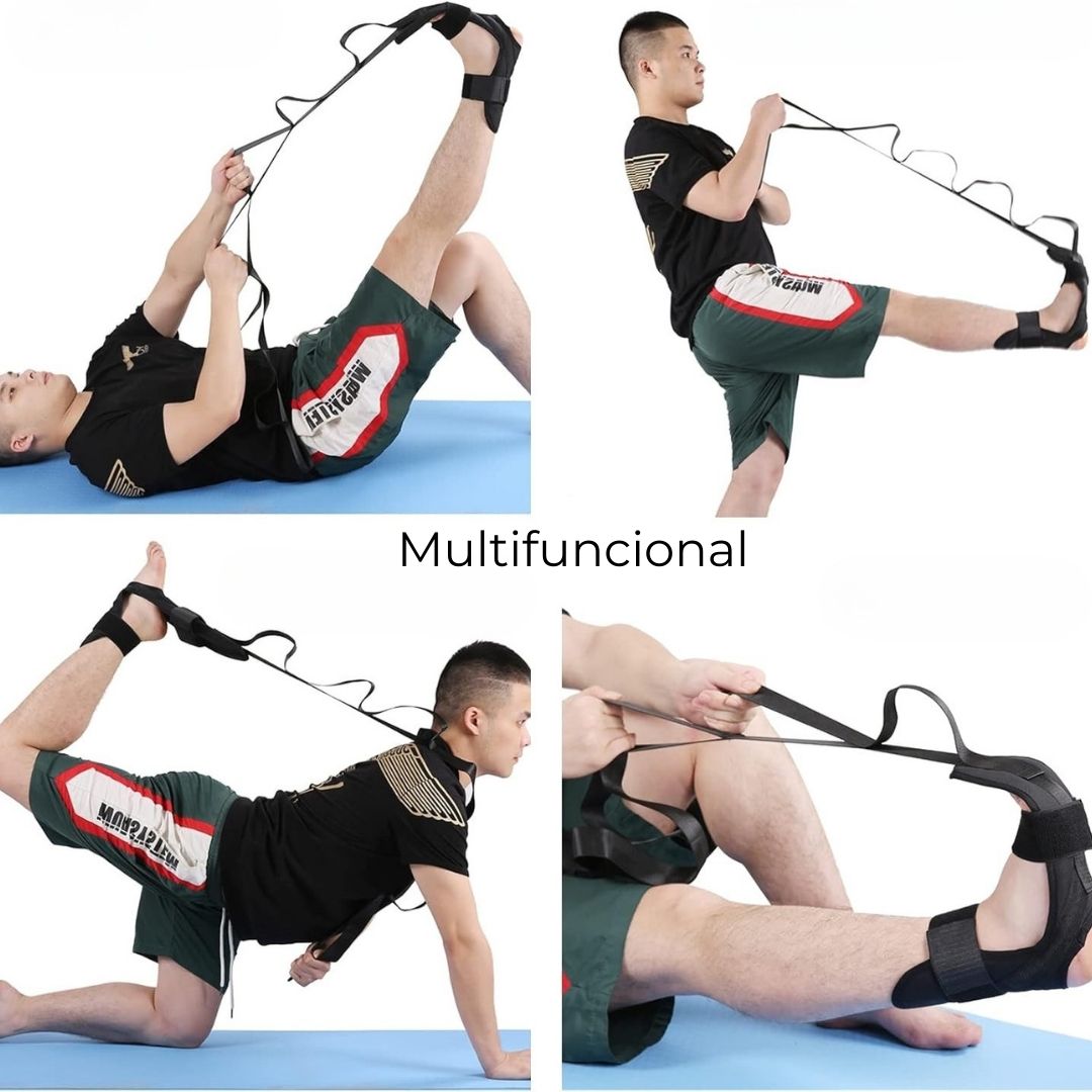 Banda yoga para estiramiento de  piernas