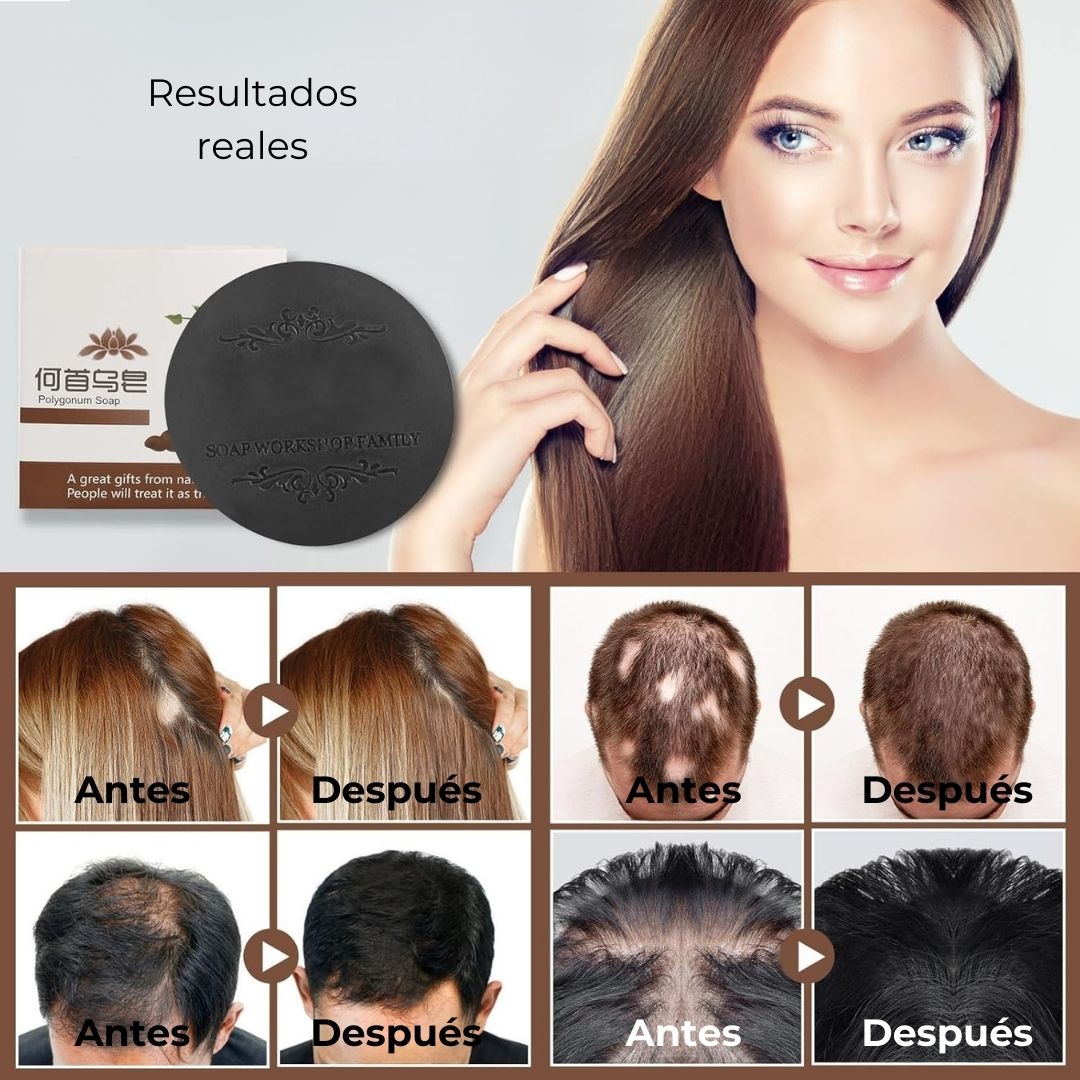 Shampoo en barra para crecimiento y cuidado del cabello