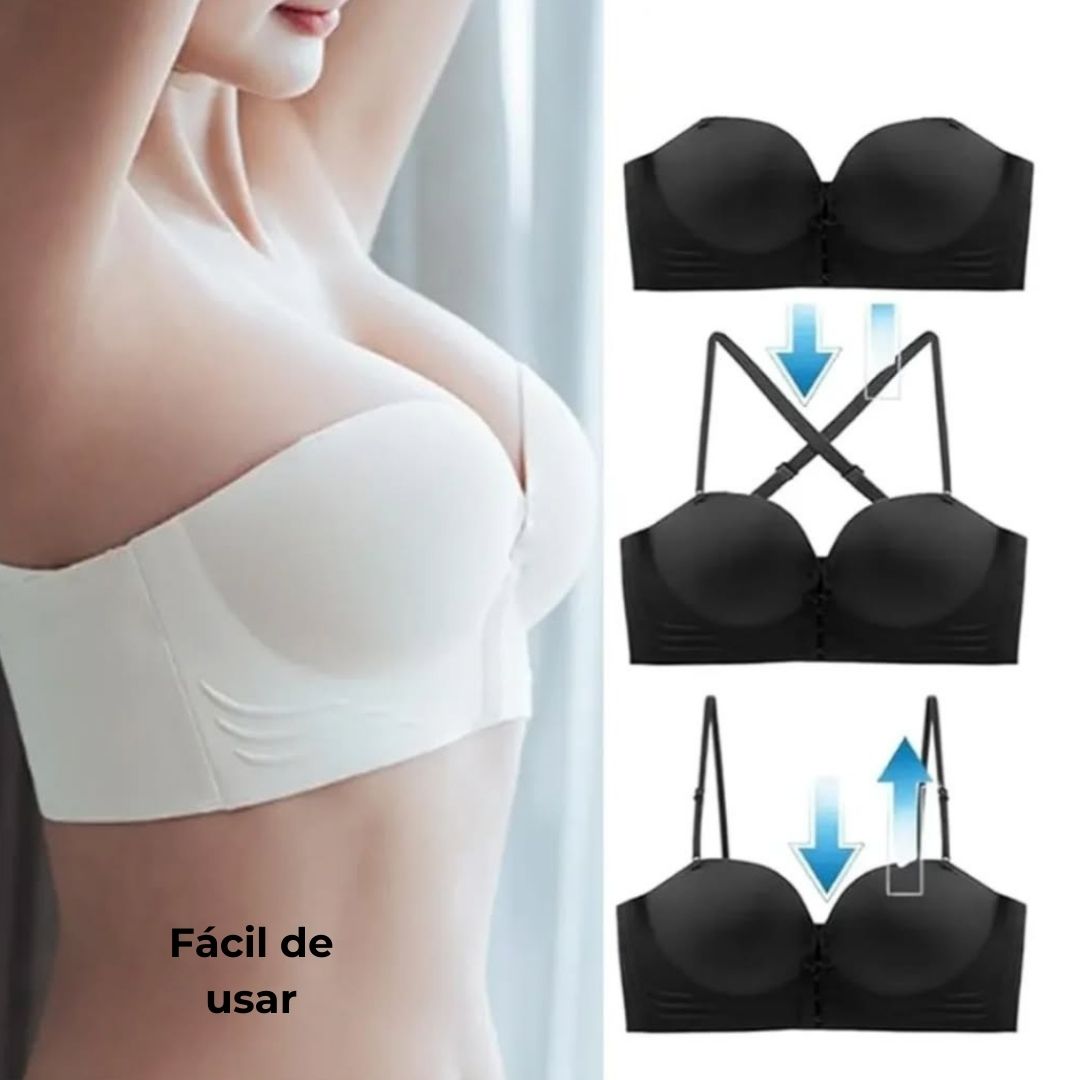 Brasier con cierre frontal efecto Push Up