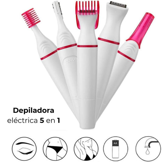 Depiladora eléctrica 5 en 1