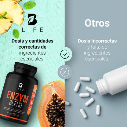 B Life enzimas digestivas suplemento alimenticio