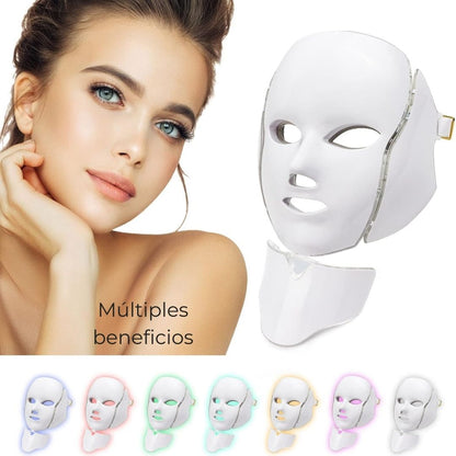 Mascara LED facial 7 colores