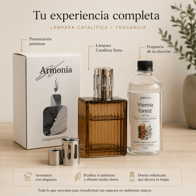Lámpara Catalítica Siena | Incluye Fragancia Premium