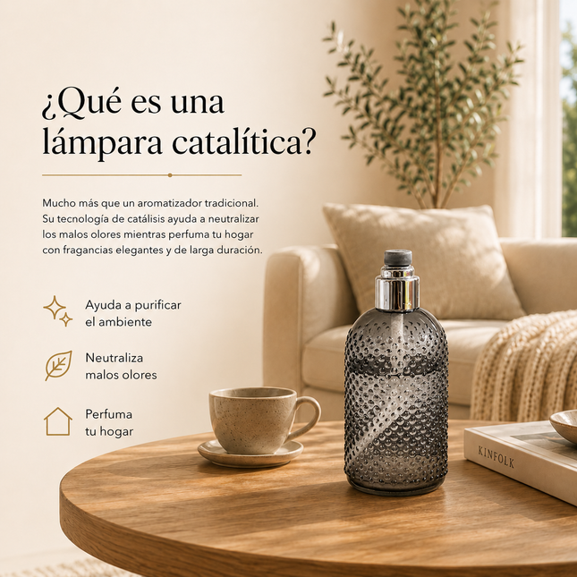 Lámpara Catalítica Humo | Incluye Fragancia Premium